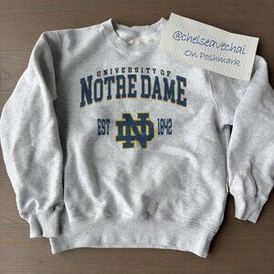 University of Notre Dame Style Sweatshirt, Retro University of Notre Dame Shirt